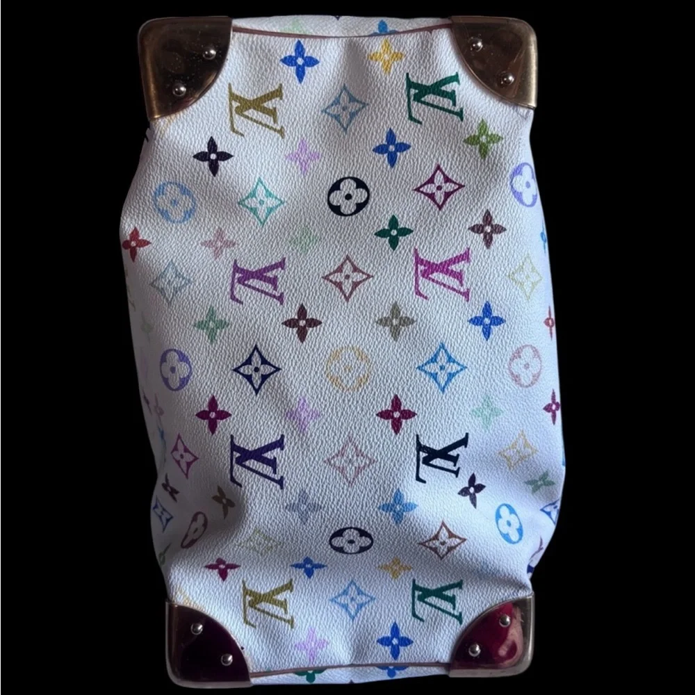 Louis Vuitton Vintage Murakami White Multicolor Monogram Speedy Bag - Picture 6 of 9